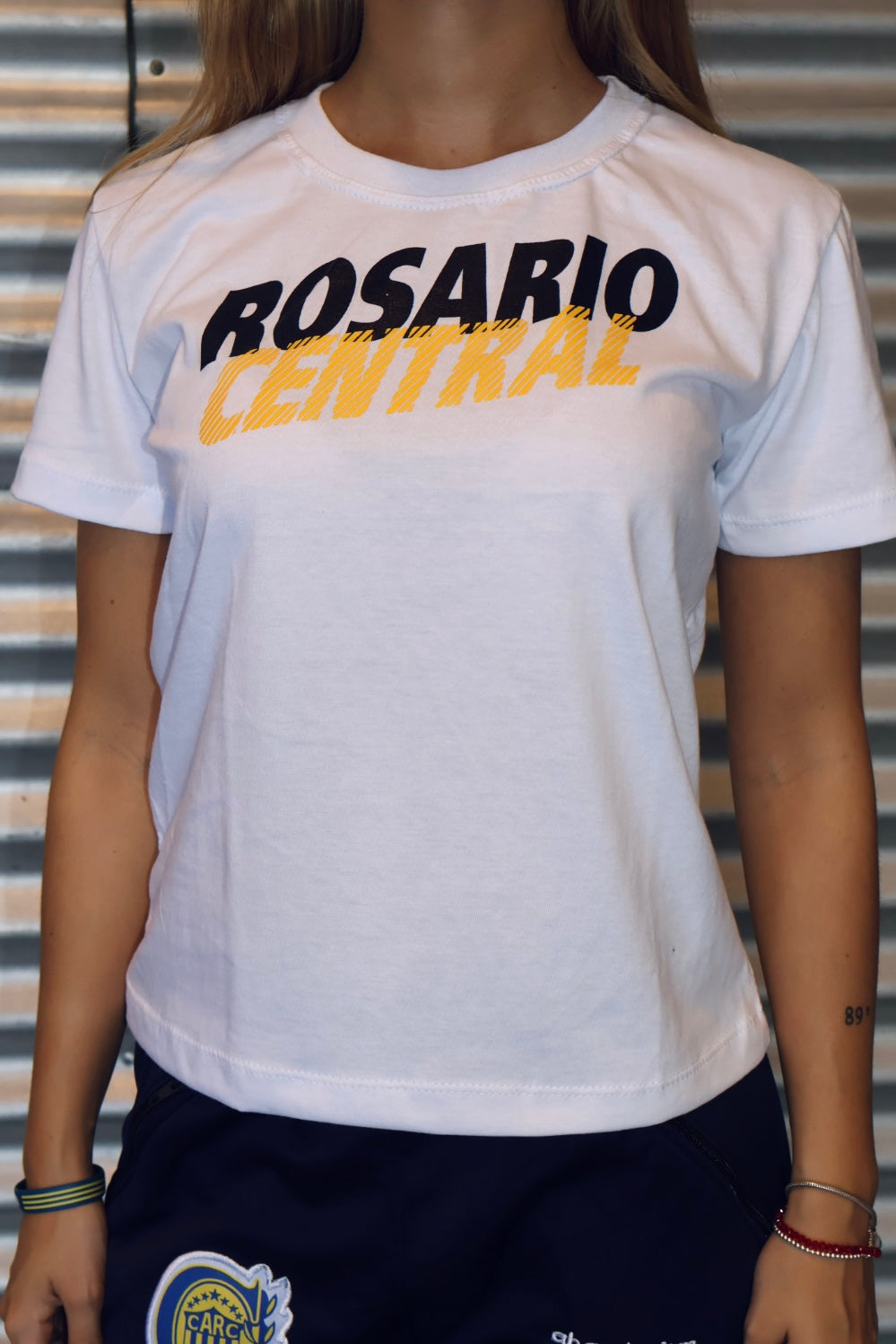 Remera MC Dama Rosario Central oblicuo