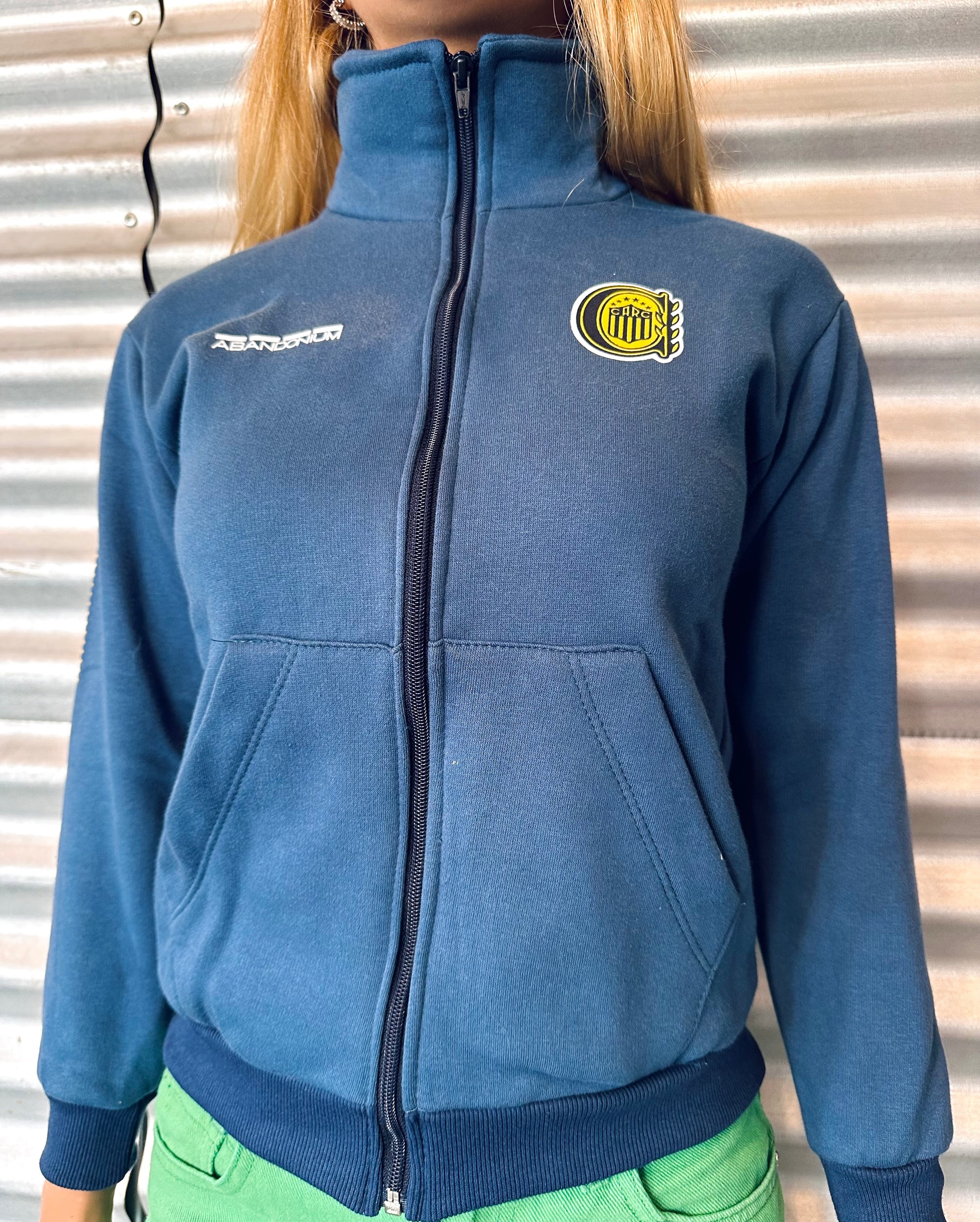 Campera Cuello Polo Niño/ Niña Rosario Central Oblicuo