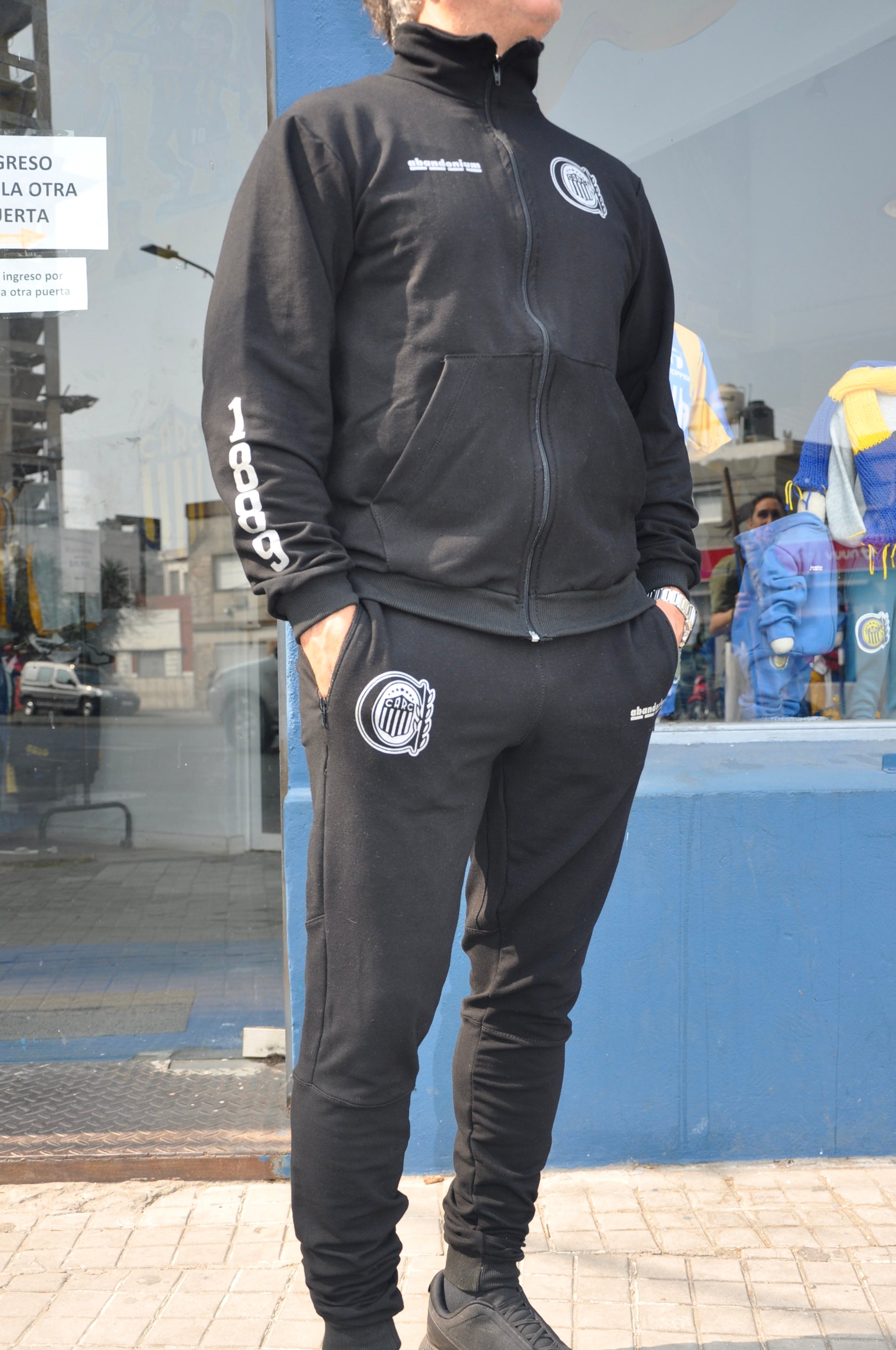 Campera Cuello Polo Negra