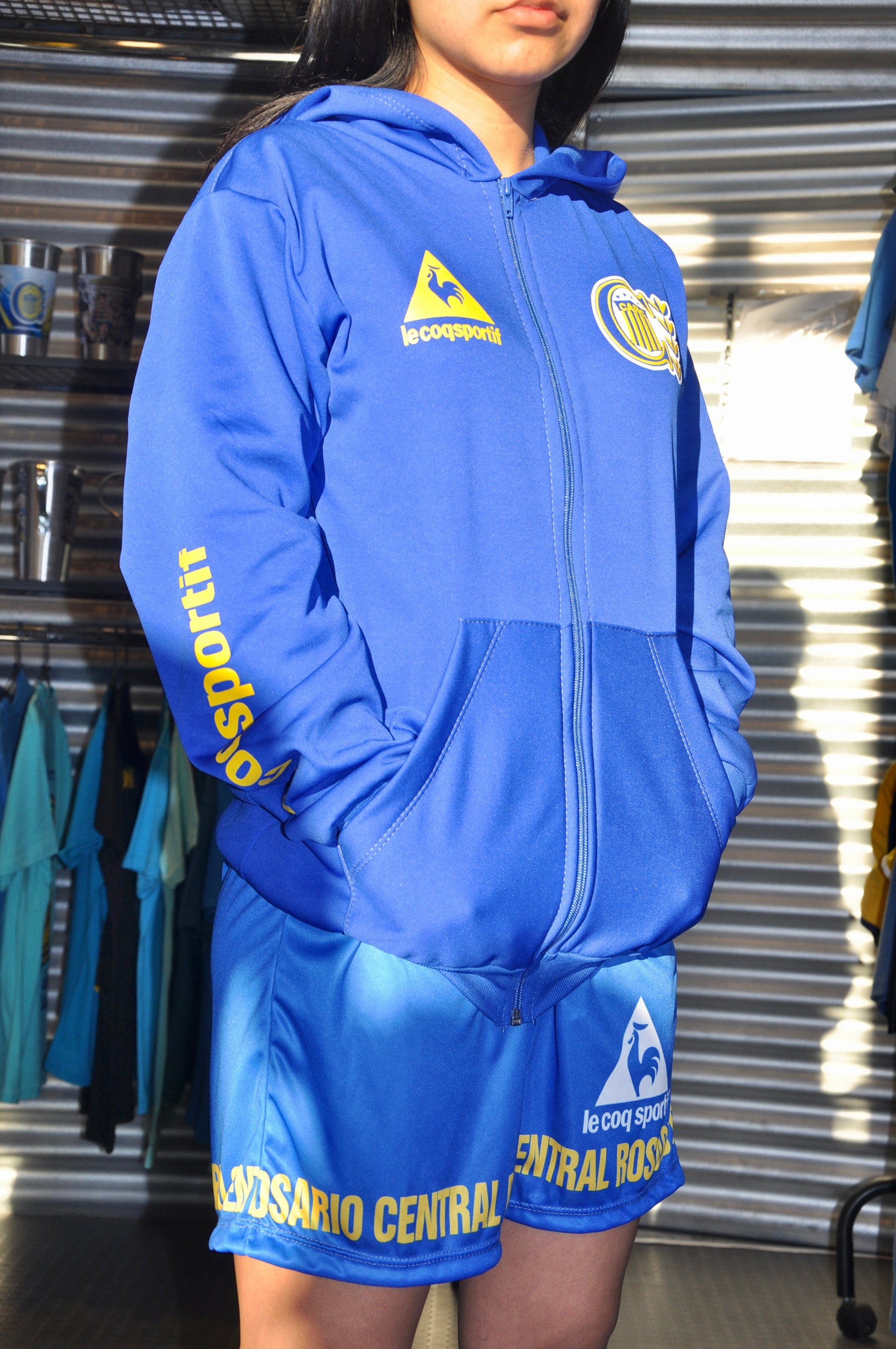 Campera Acetato Azul Francia
