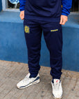 Pantalon Deportivo Frisado Azul
