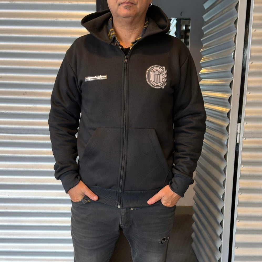 Campera Negra Frisa