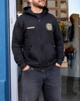 Campera Negra Frisa Premium