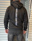 Campera Negra Frisa Premium