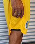 Short de Acetato Vivos Amarillo