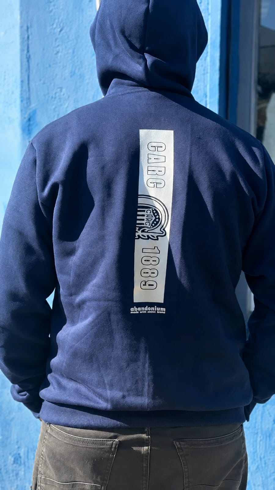Buzo Frisa Canguro RC Azul
